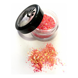  Confeti O Glitter Para Uña Bright Salmon Magickur