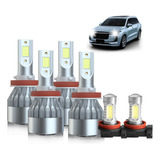 Kit De Faros Antiniebla Led Para Nissan Sentra 2013-2019 H11