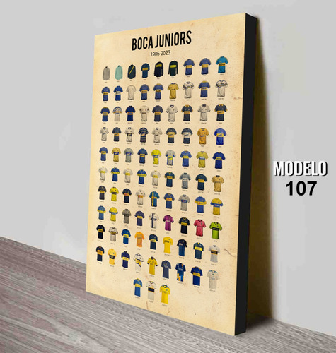 Cuadro De Boca - Historia De Las Camisetas 1905-2020