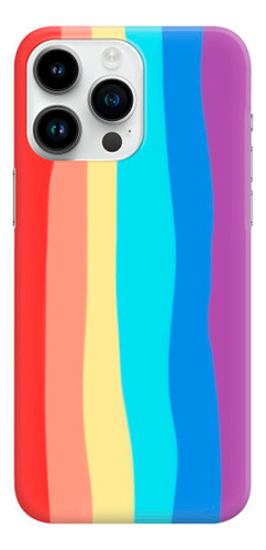 Estuche Silicone Case Arcoíris Para iPhone 12 Pro Max