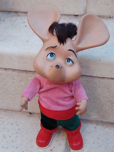 Antiguo Muñeco Topo Gigio Coleccionable Con Zapatos 