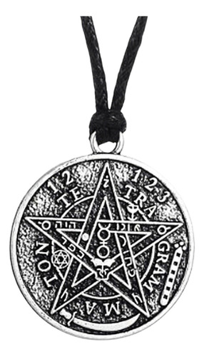 Collar Para Hombre Y Mujer Con Dije Amuleto Tetragramaton 