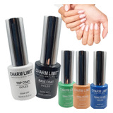 Charm Limit Top Coat + Base + 3 Semipermanente Uv/led 10ml 