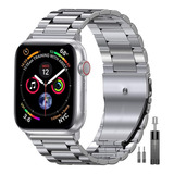 Malla Para Apple Watch Series 1 2 3 4 5 6 7 Plateada