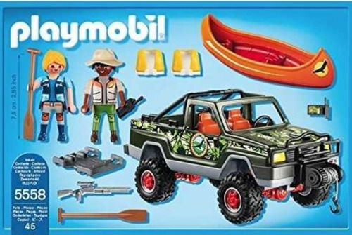 Playmobil Camioneta 4x4 Con Accesorios. Usado