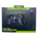 Controle Xbox 360/pc/ps3 Sem Fio Cor Preto