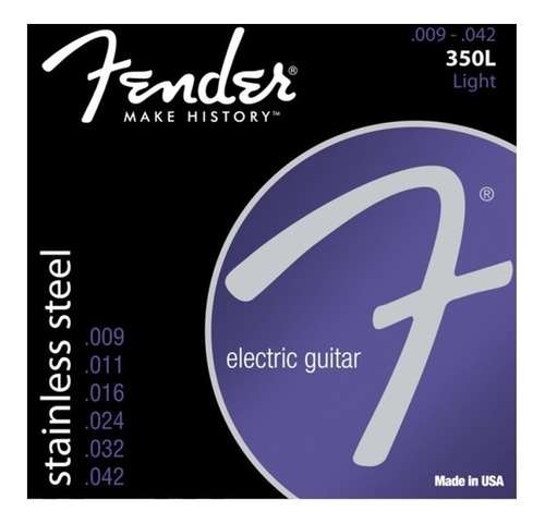 Encordado Guitarra Electrica .09 Fender 073-0350-403 350l