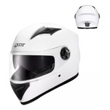 Cascos Para Moto Con Visor Protector Silenciador Adultos