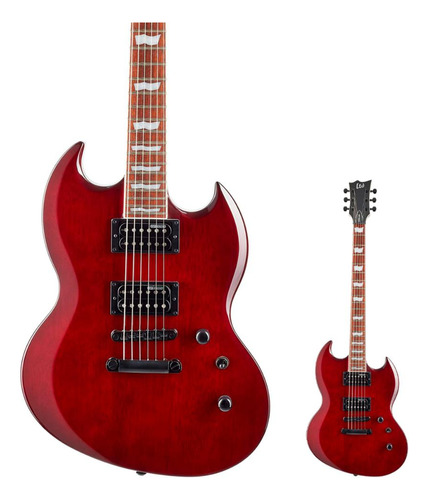 Guitarra Sg Esp Ltd Viper-256 See Thru Black Cherry