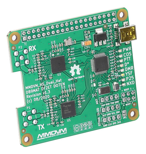 Placa Mmdvm Duplex Con Oled Display Para Raspberry Pi