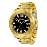 Relógio X-games Masculino Xmgs1026 P2kx Dourado Preto Aço 