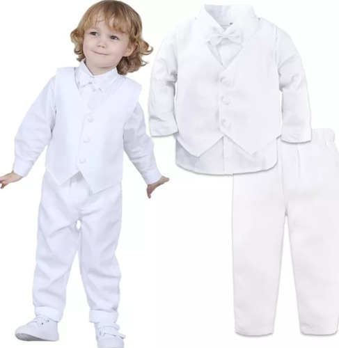 Conjunto Infantil Calça Camisa Colete De 1  A 4 Anos