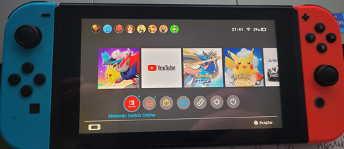 Nintendo Switch 32gb Standard Rojo Neón, Azul Neón Y Negro 