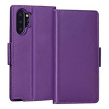 Fyy - Funda De Piel Vacuna Para Samsung Galaxy Note 10 Plus 