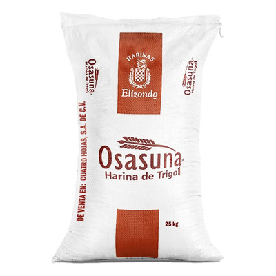 Harina De Trigo Para Tortilla Osasuna 25 Kg | Envío gratis