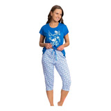 Pijama Mujer Algodon, 2 Piezas, Primavera Verano 2024
