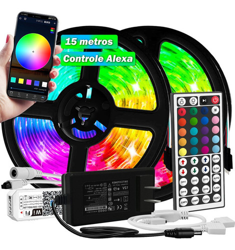 Cinta Led Control Rgb 5050 Bluetooth 15 Metros