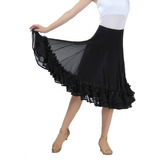 Falda De Baile Mujer De Malla Floral Volante Para Flamenco