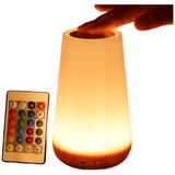 Abajur Luminária Led Rgb Lâmpada Mesa Touch Controle Remoto