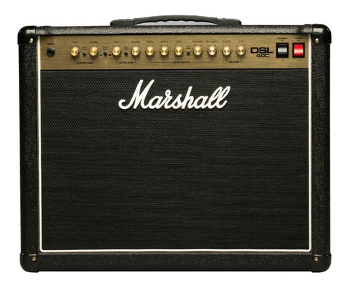 Amplificador Marshall Dsl Dsl40c Valvular Para Guitarra De 40w Color Negro 220v