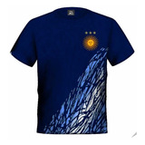 Camiseta Argentina 3 Estrellas Azul