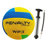 Bola Water Polo Wp3 Penalty Aquática Mais Inflador Com Nf