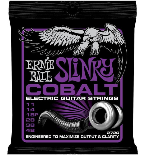 Encordado Ernie Ball 2720 Cobalt Guitarra Eléctric + 2 Picks