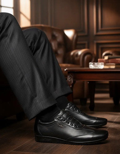 Zapato Casual De Caballero Michel Domit 9101 Color Negro | Envío gratis