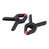 Clips Para Telon De Fondo, Clips De Nailon Negro Con Rojo, 6