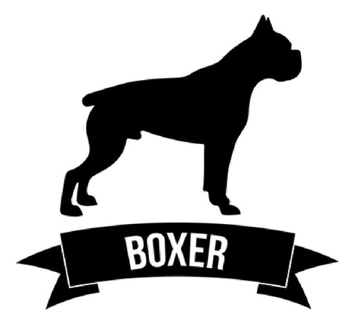 Sticker Perro Boxer