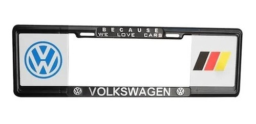 Portaplacas Europeo Volkswagen Because We Love Cars Logo 