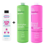 Combo 2 Alisados The Real Brazilian + 1 Biotina Blow X500ml