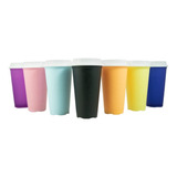 Vaso Cafetero Plastico Tapa 475ml 24 Piezas Tipo Starbucks