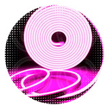 Neon Led Flexible 2835 X 5 M Rosa Ip67 12v 5 Mm Sin Fuente