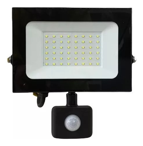 Reflector Led Con Sensor 30w 6500k Luz Fria 1407m Daliz Color De La Carcasa Negro Color De La Luz Blanco Frío 100-240