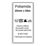 12 Rollos De Etiquetas Poliamida Textil 25 Mm X 50 Mts 