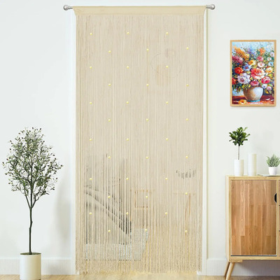 Yaoyue Cortina De Cuentas Cortinas De Cadena De Puerta Para Champagne