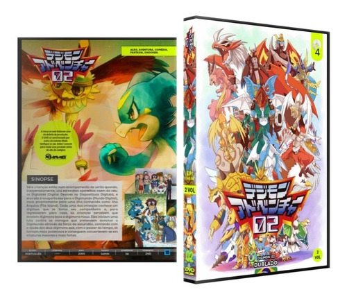 Dvd Digimon Adventure 02 Série Completa Dublado