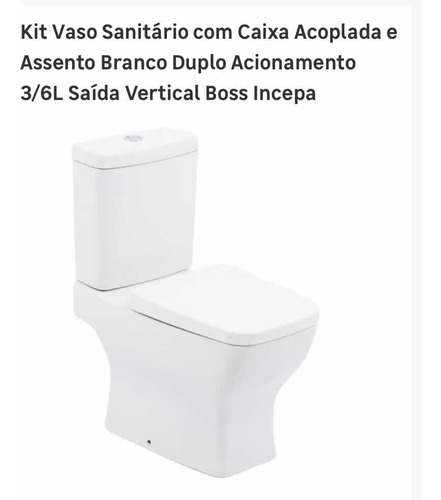 Vaso Sanitário Com Caixa Acoplada Incepa