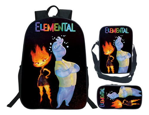 Conjunto Escolar De Tres Piezas De Crazy Element City Elemen