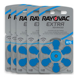 30 Pilha Bateria 675 Pr44 Aparelho Auditivo Rayovac Original