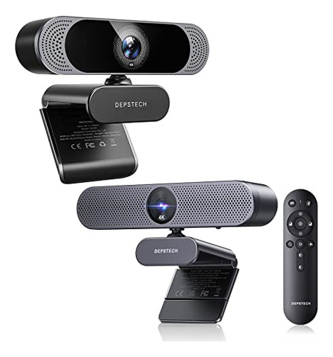 Depstech Webcam 4k Dw49 Webcam Con Micrófonos Duales Y Cámar