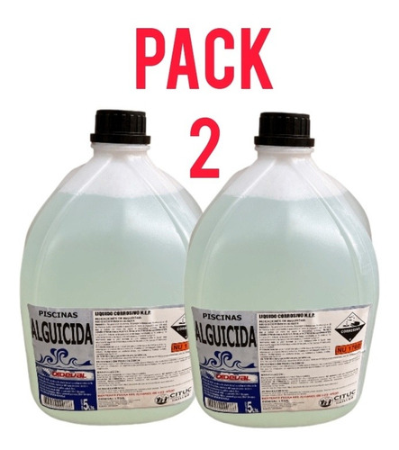 Alguicida Piscina Dideval 5lts Pack 2un