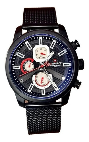 Reloj Naviforce Para Hombre Sumergible Pulso Acero + Envio