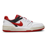 Tenis Nike Full Force Lo Nsw-blanco/rojo