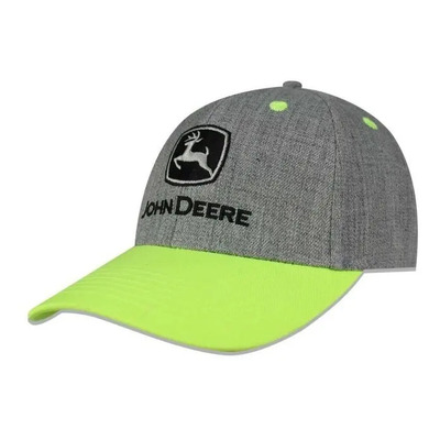 Gorra John Deere Lp 76456 Unitalla Gris/amarillo Ajustable
