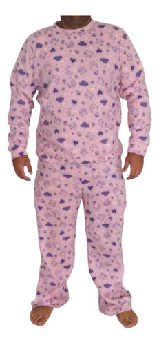 Conjunto De Pijama Inverno Plus Size Quentinho