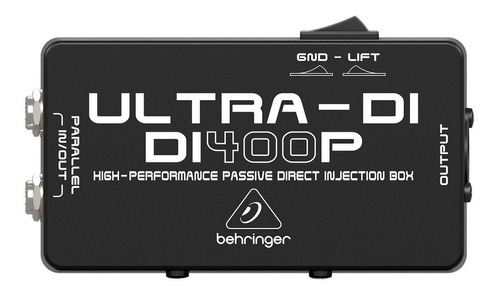 Caja Directa Behringer Ultra-di Di400p Pasiva 1 Canal