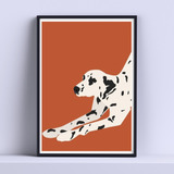 Cuadro Dalmata Perro 30x40cm Deco Listo P Colgar