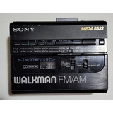 Sony Walkman Wm-af64 Cassette Y Radio Am Fm, Funcionando.
